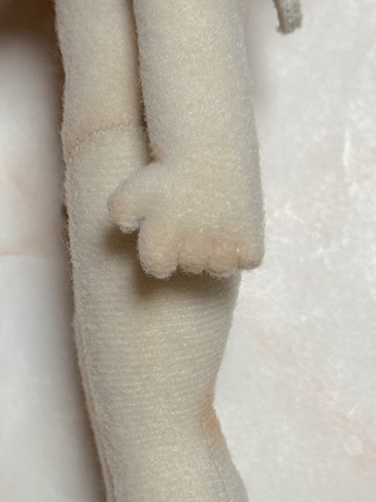 ドール体型なぬいぐるみ(男の子ボディ)の型紙と作り方