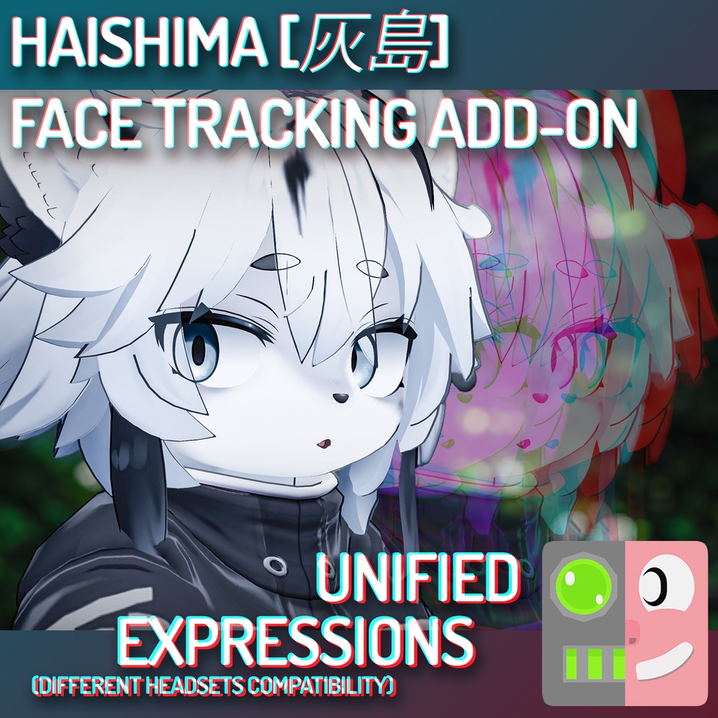 [ VRChat ] 灰島-haishima- | ◁フェイストラッキング アドオン▷