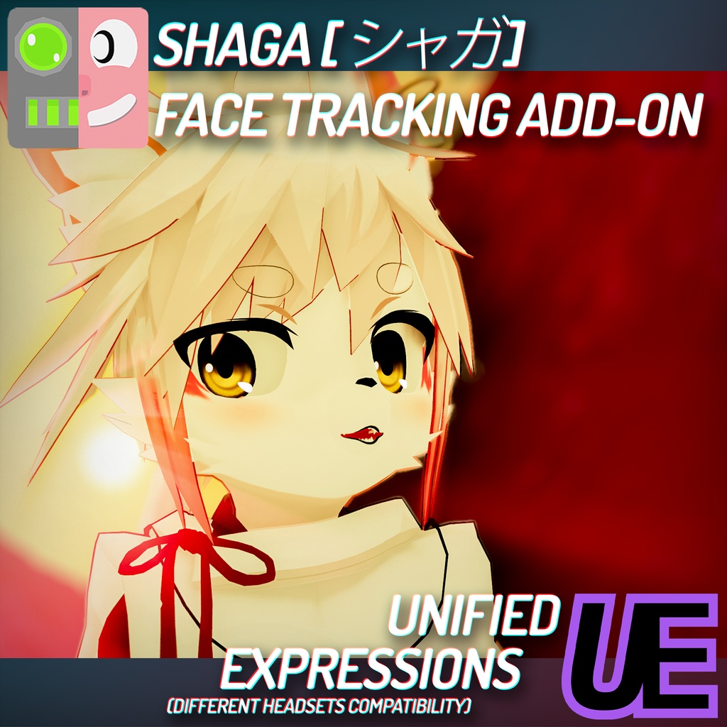 [ VRChat ] シャガ | ◁フェイストラッキング アドオン▷