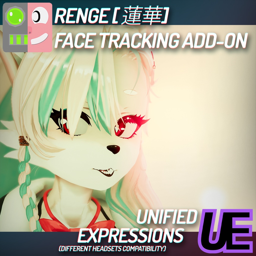 [ VRChat ] 蓮華 | ◁フェイストラッキング アドオン▷