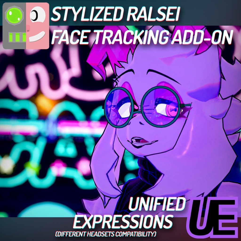 [ VRChat ] Stylized Ralsei | ◁フェイストラッキング アドオン▷