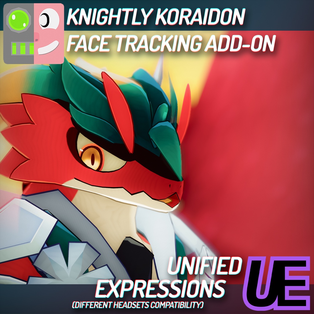 [ VRChat ] Knightly Koraidon | ◁フェイストラッキング アドオン▷