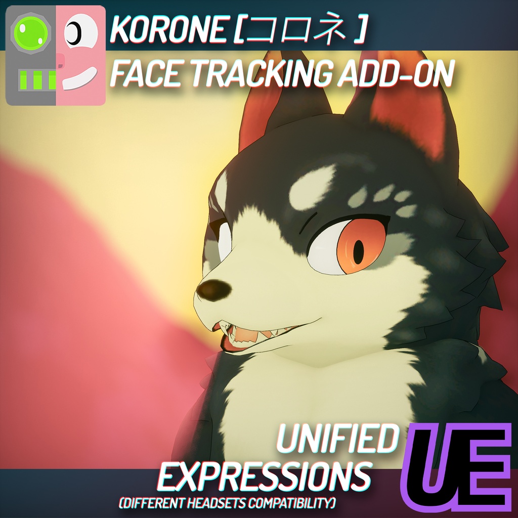 [ VRChat ] コロネ [ KORONE ] | ◁フェイストラッキング アドオン▷