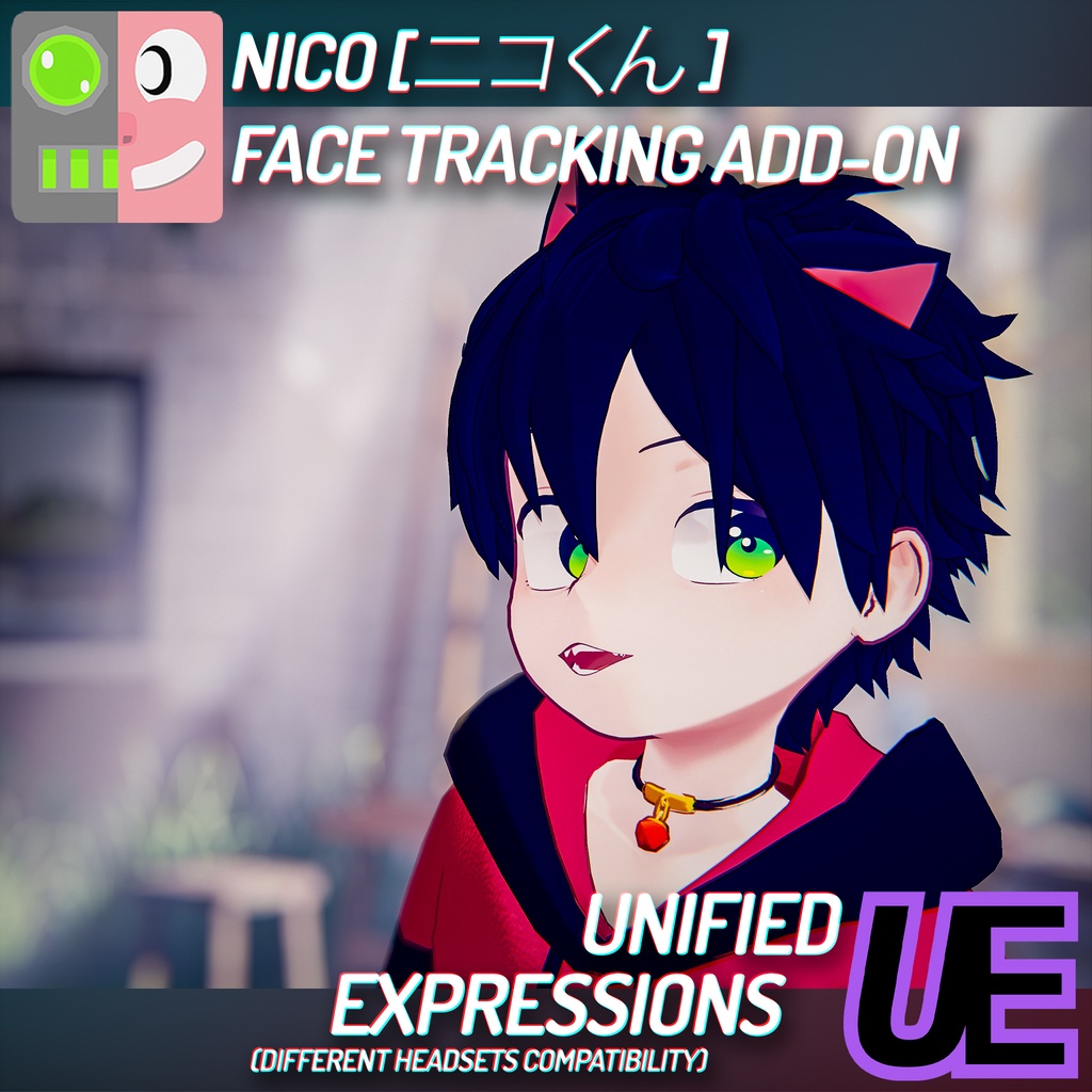 [ VRChat ] ニコくん [ Nico] | ◁フェイストラッキング アドオン▷