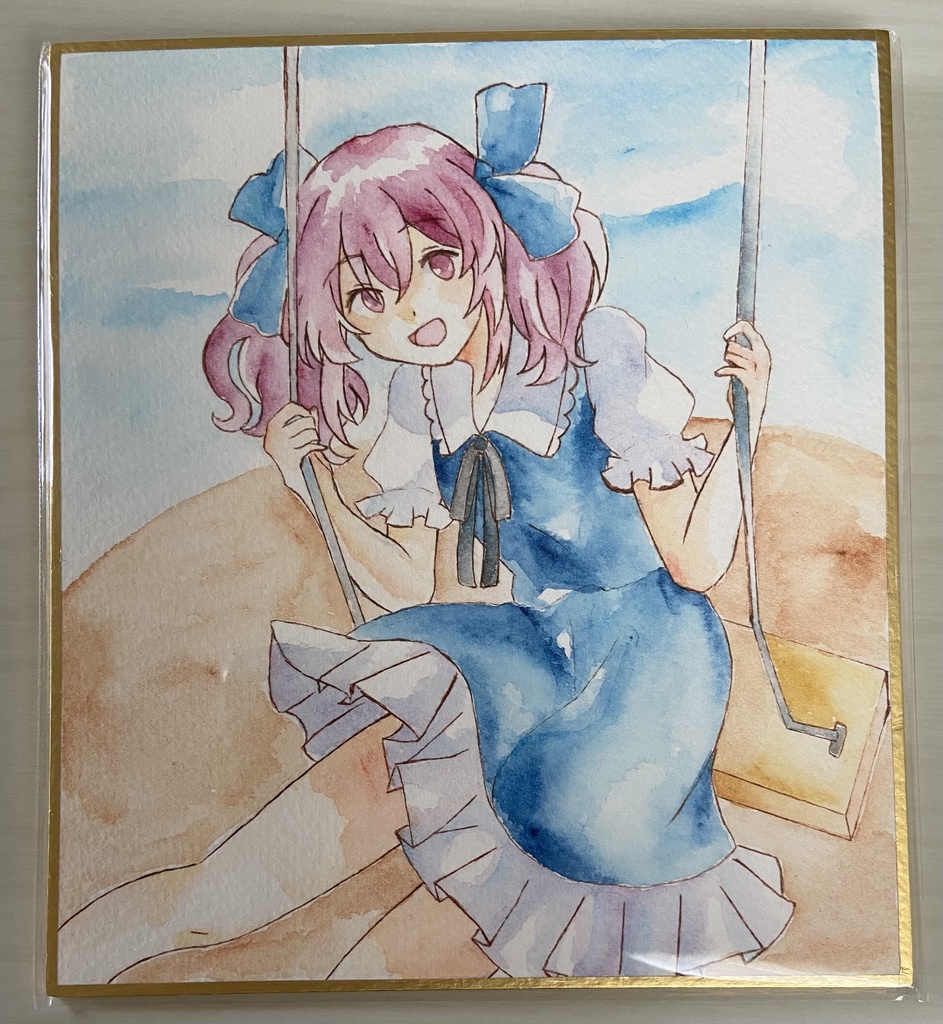 失楽園カルタ つくよ ミニ色紙