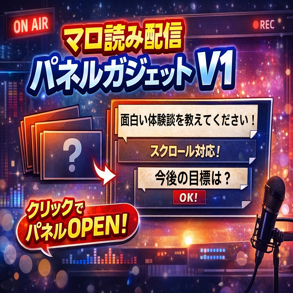 マロ読み配信パネルガジェット V1