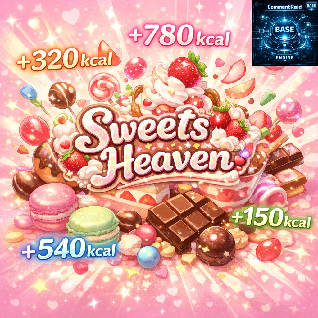 コメントがスイーツに!「SweetsHeavenl!」(わんコメ用・CommentRaid-Base用プラグイン)