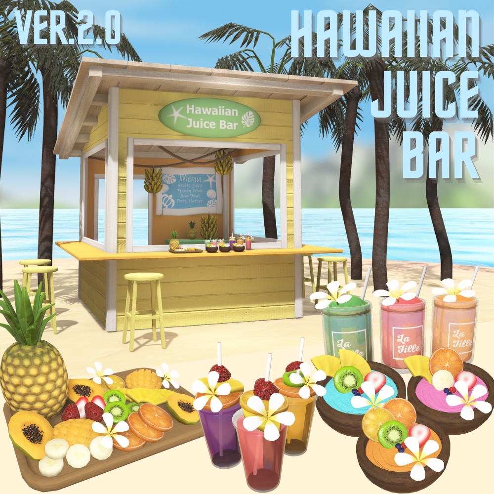 【3Ⅾ】Hawaiian Juice Bar ver.2.0