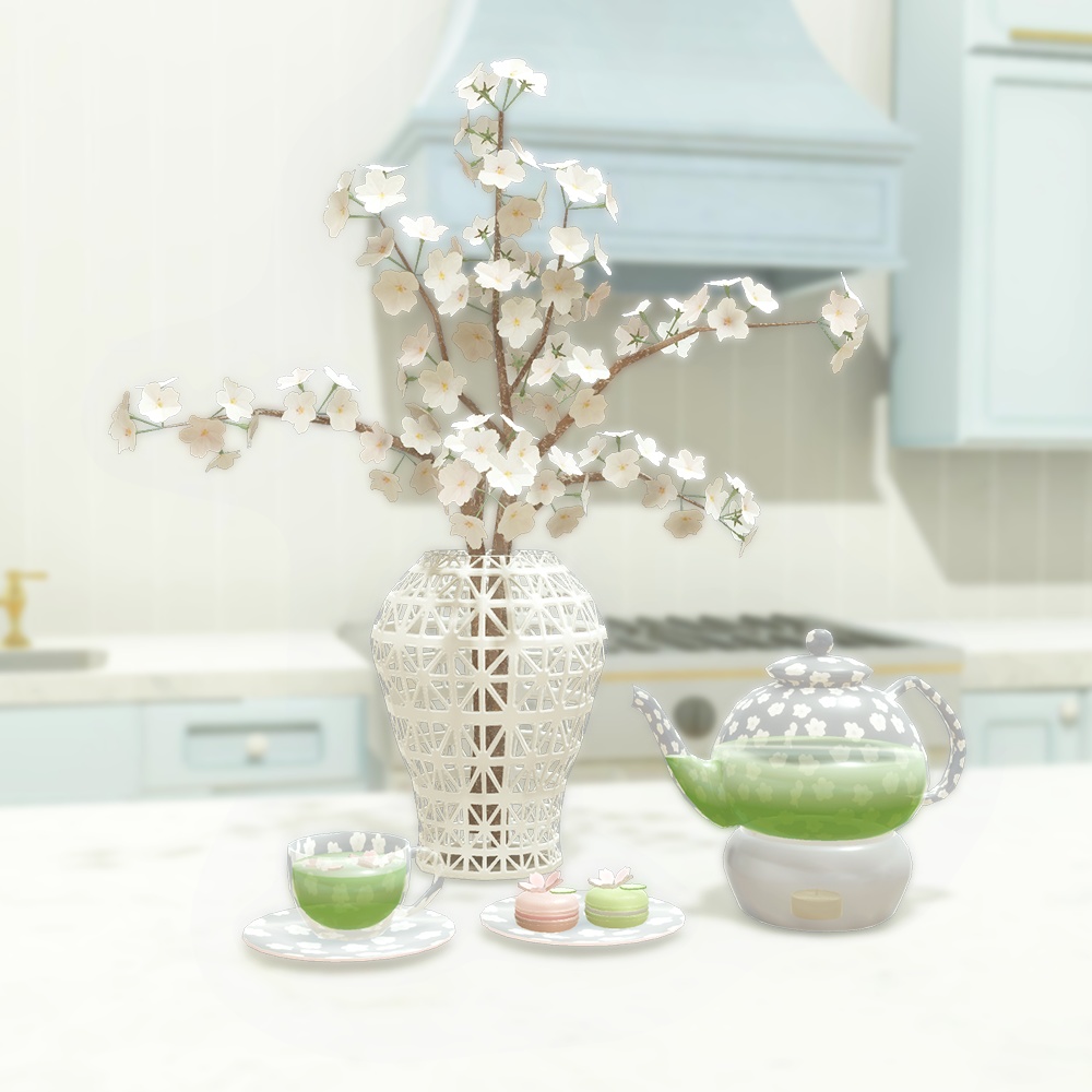 【3Dモデル】さくらのティーセット