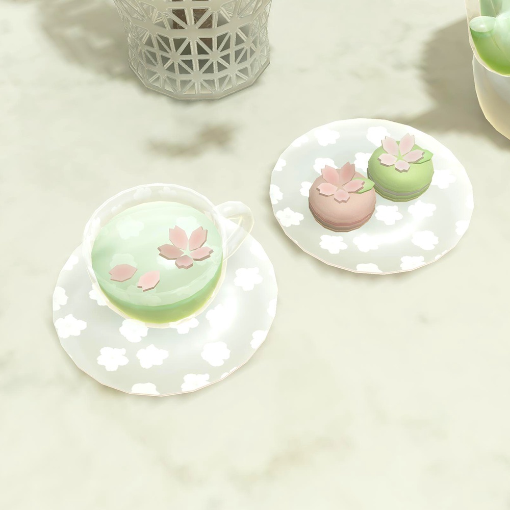 【3Dモデル】さくらのティーセット