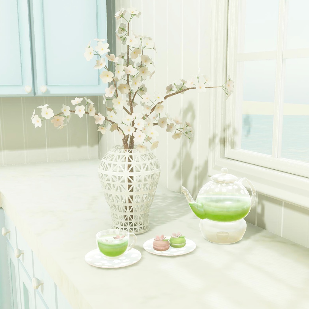 【3Dモデル】さくらのティーセット