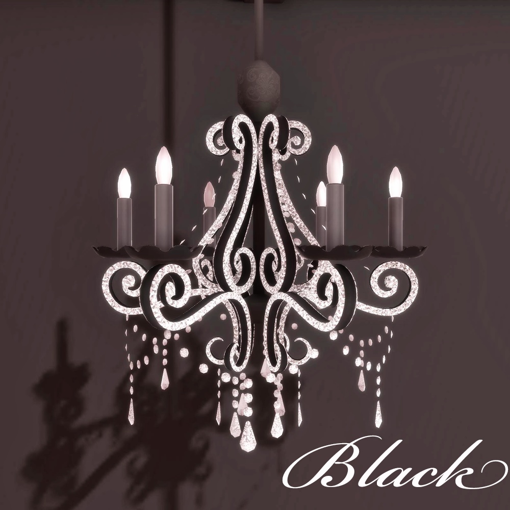 【3Dモデル】ドレッサーとシャンデリア<Beauty Room>