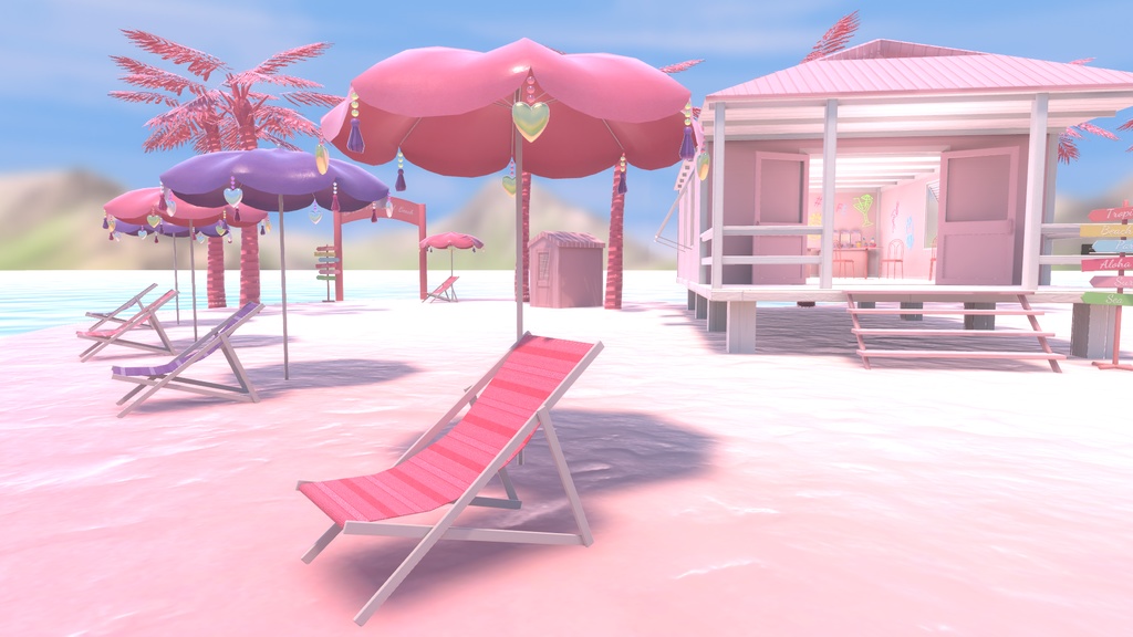 【3Ⅾモデル】パラソルセット2023