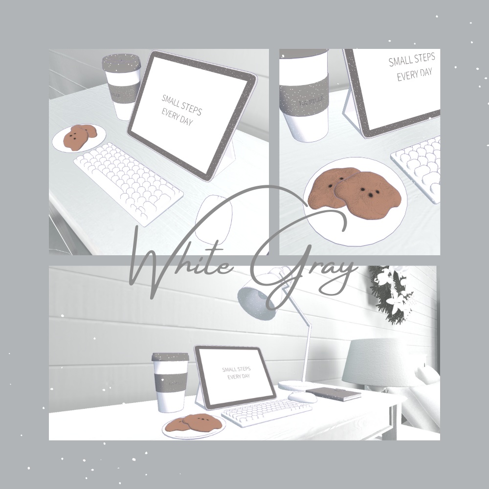 【3D】Desk Accessories -Cozy Country-