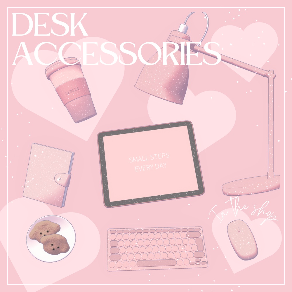 【3D】Desk Accessories -Cozy Country-