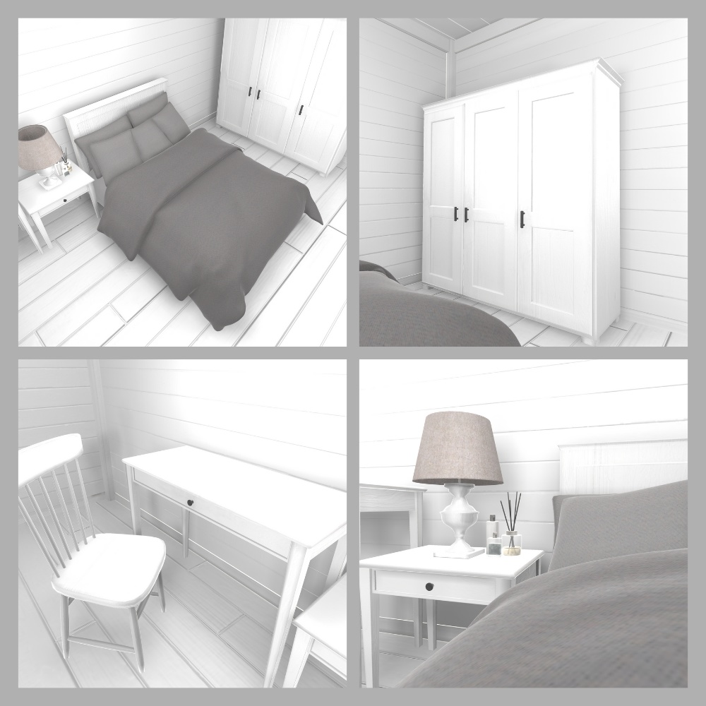 【3D】Bed Room -Cozy Country-