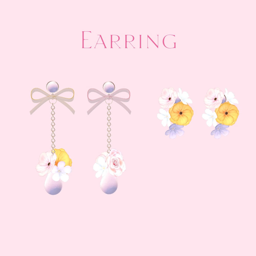 【3D】Flower Accessory -Sweet Bouquet-