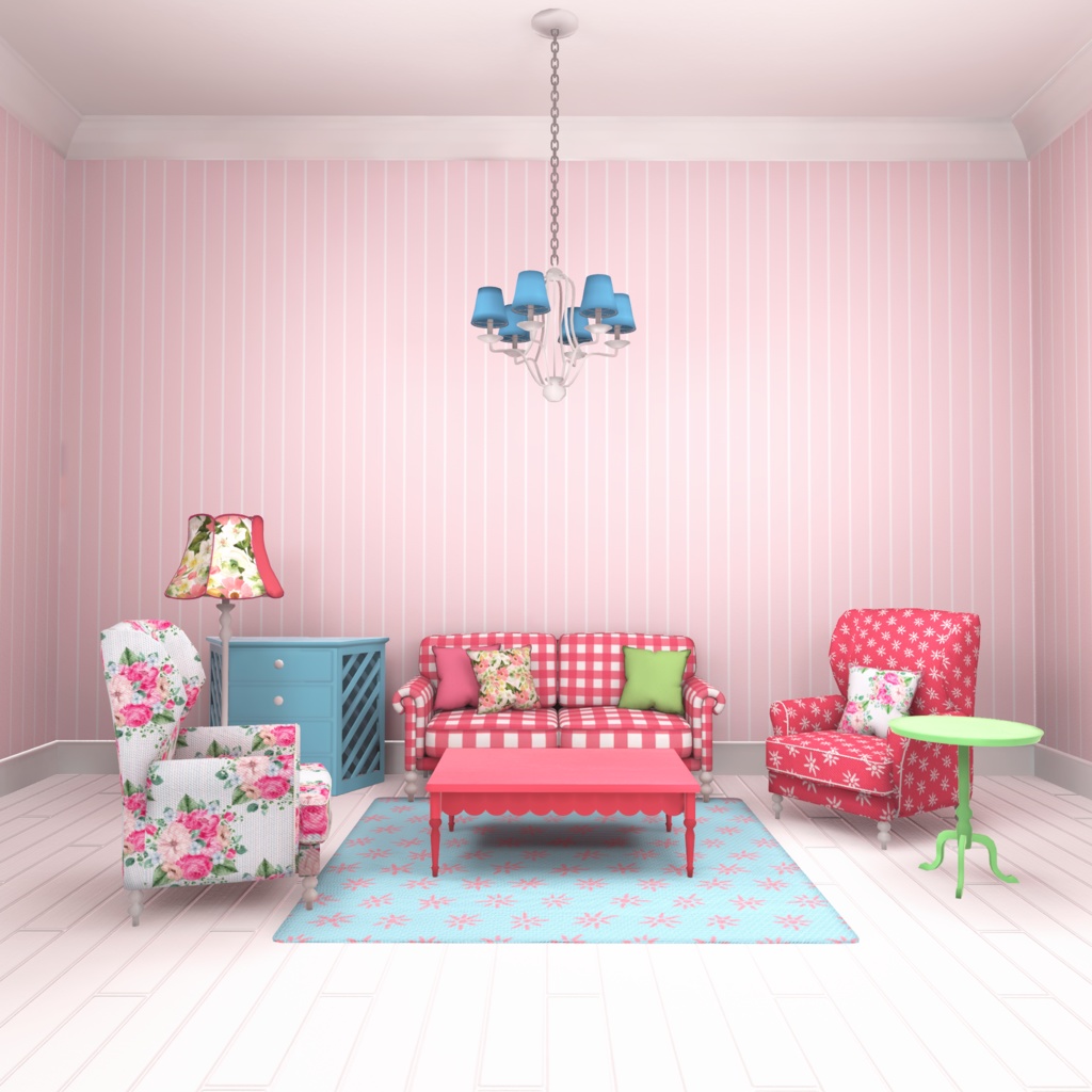 【3D】Living Room -Sweet Country-