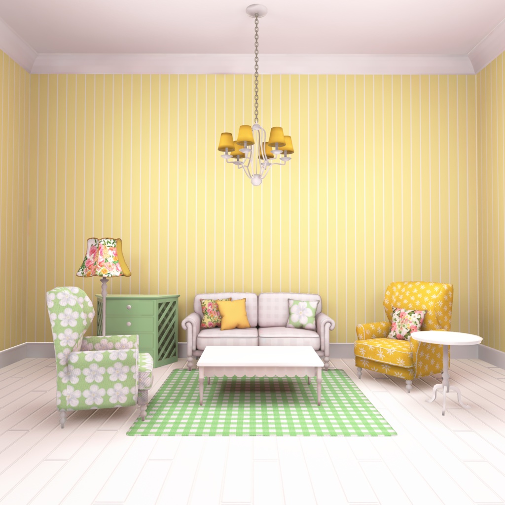 【3D】Living Room -Sweet Country-