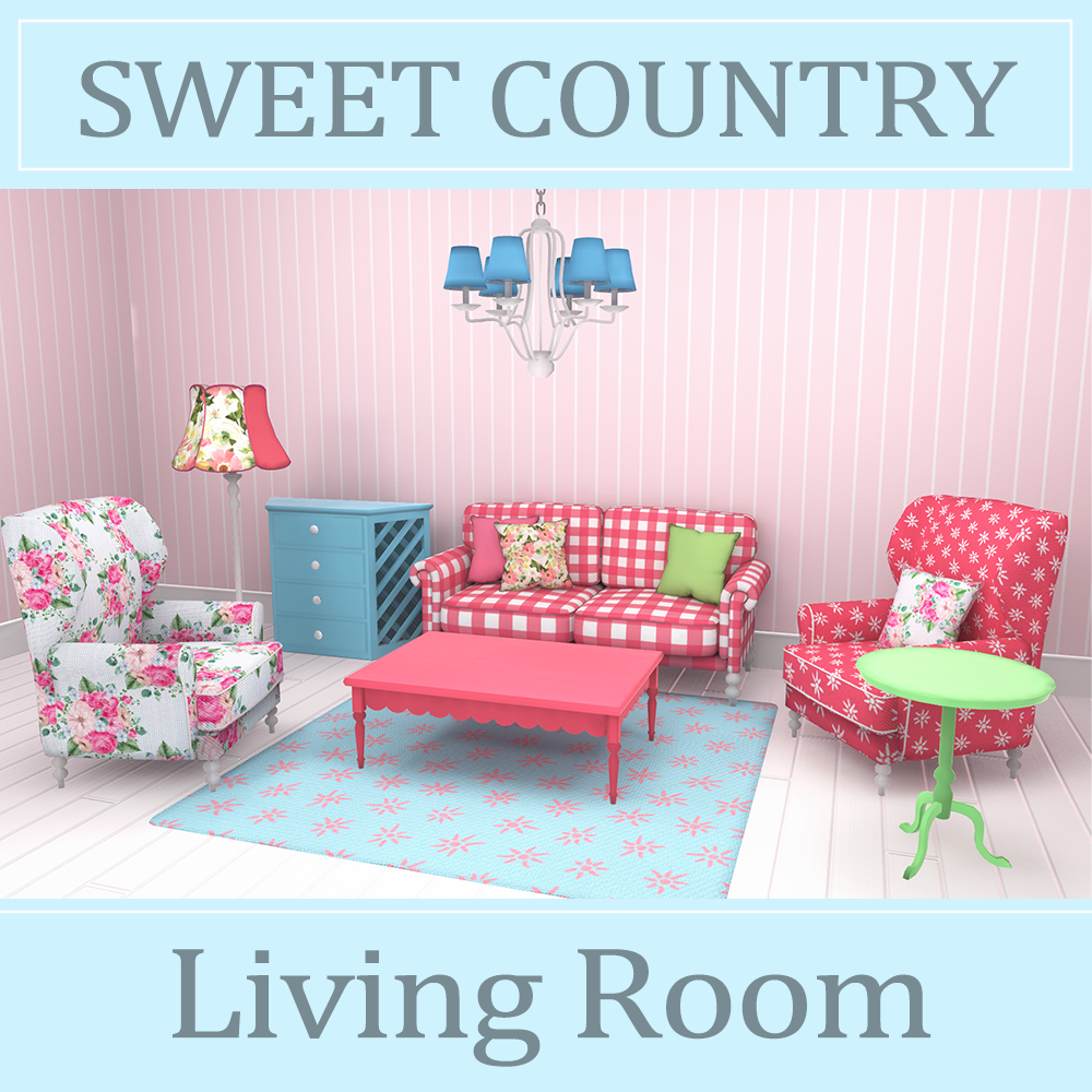 【3D】Living Room -Sweet Country-