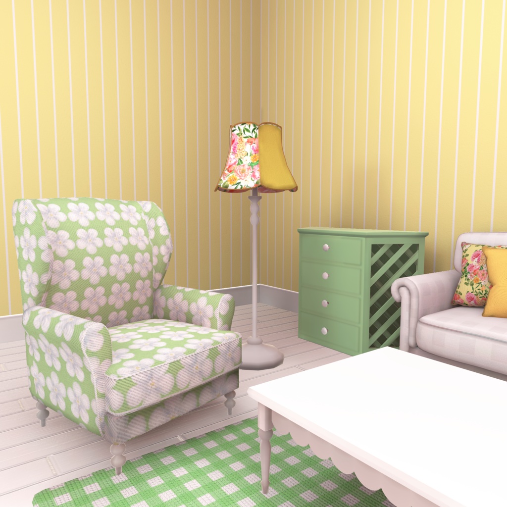 【3D】Living Room -Sweet Country-