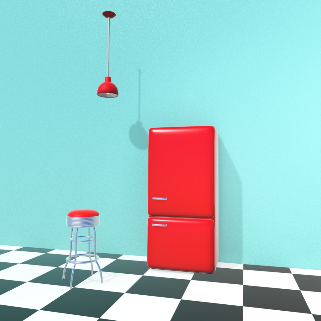 【3D】Retro Kitchen