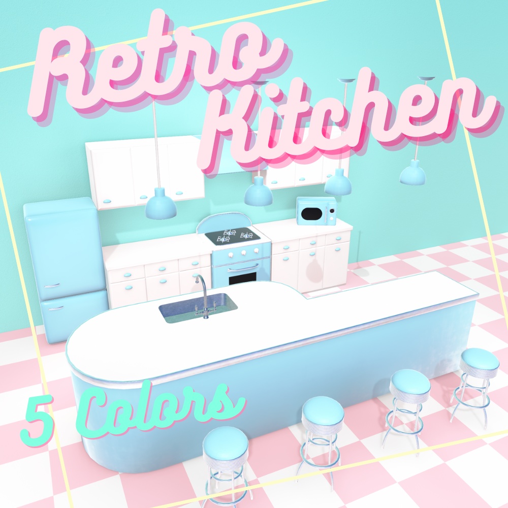 【3D】Retro Kitchen