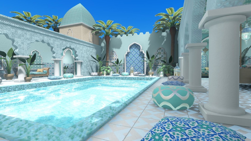 【World】Moroccan Pool House