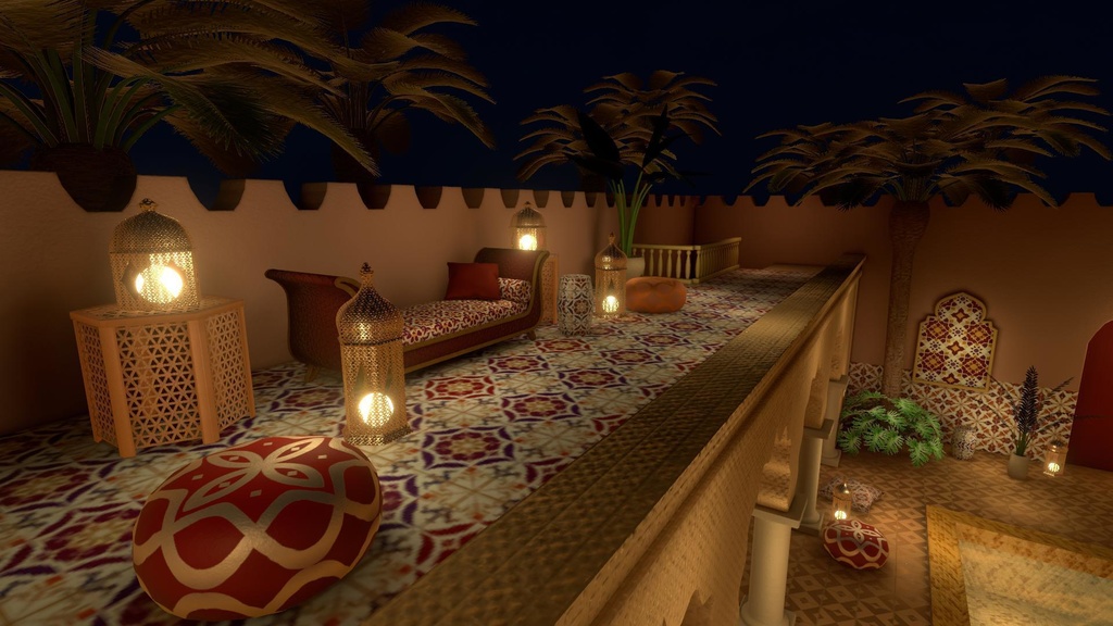 【World】Moroccan Pool House