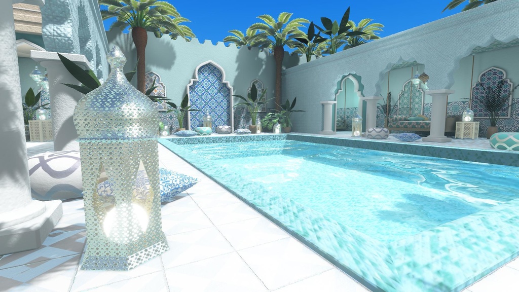 【World】Moroccan Pool House