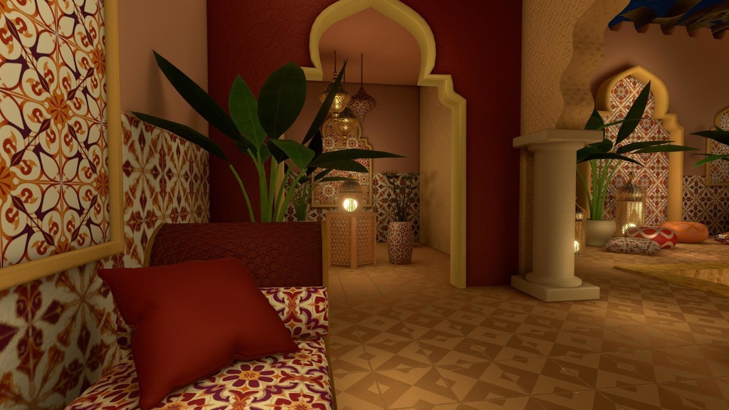 【World】Moroccan Pool House