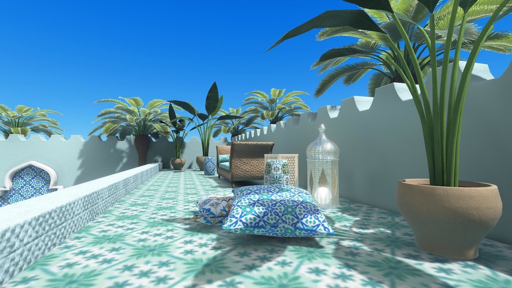【World】Moroccan Pool House