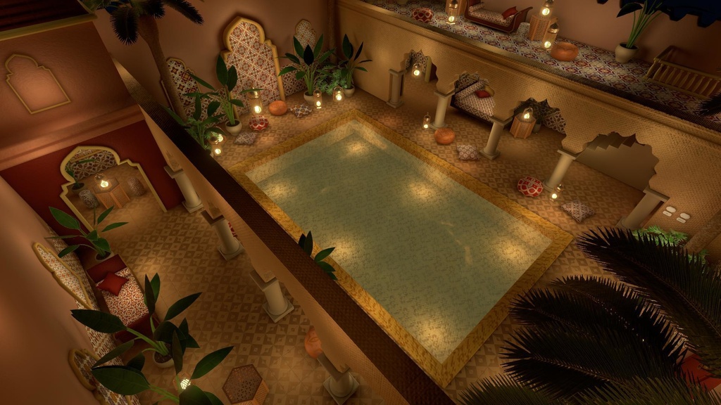 【World】Moroccan Pool House