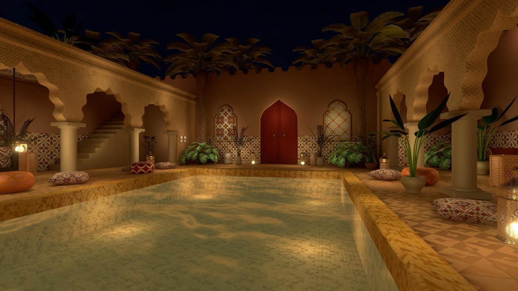 【World】Moroccan Pool House