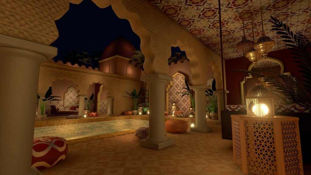 【World】Moroccan Pool House