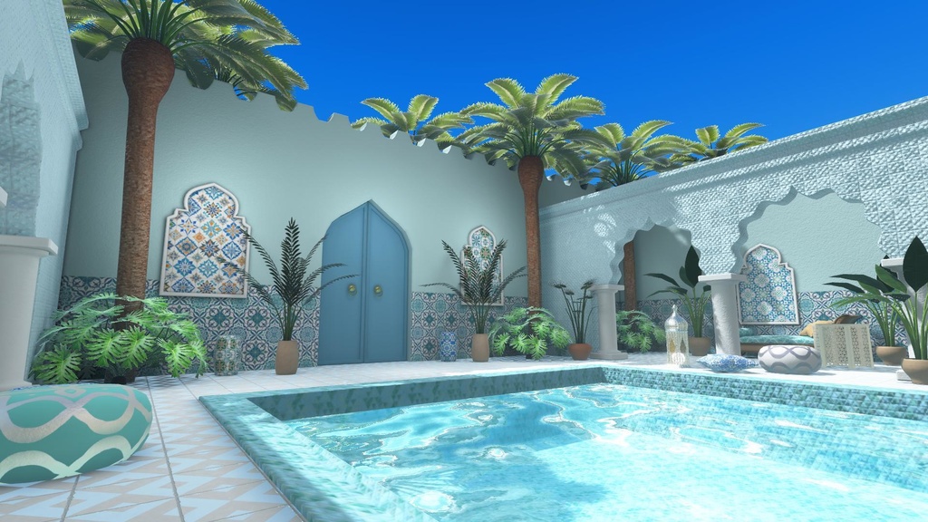 【World】Moroccan Pool House