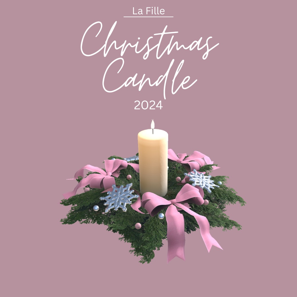 【3D】La Fille Christmas Candle 2024