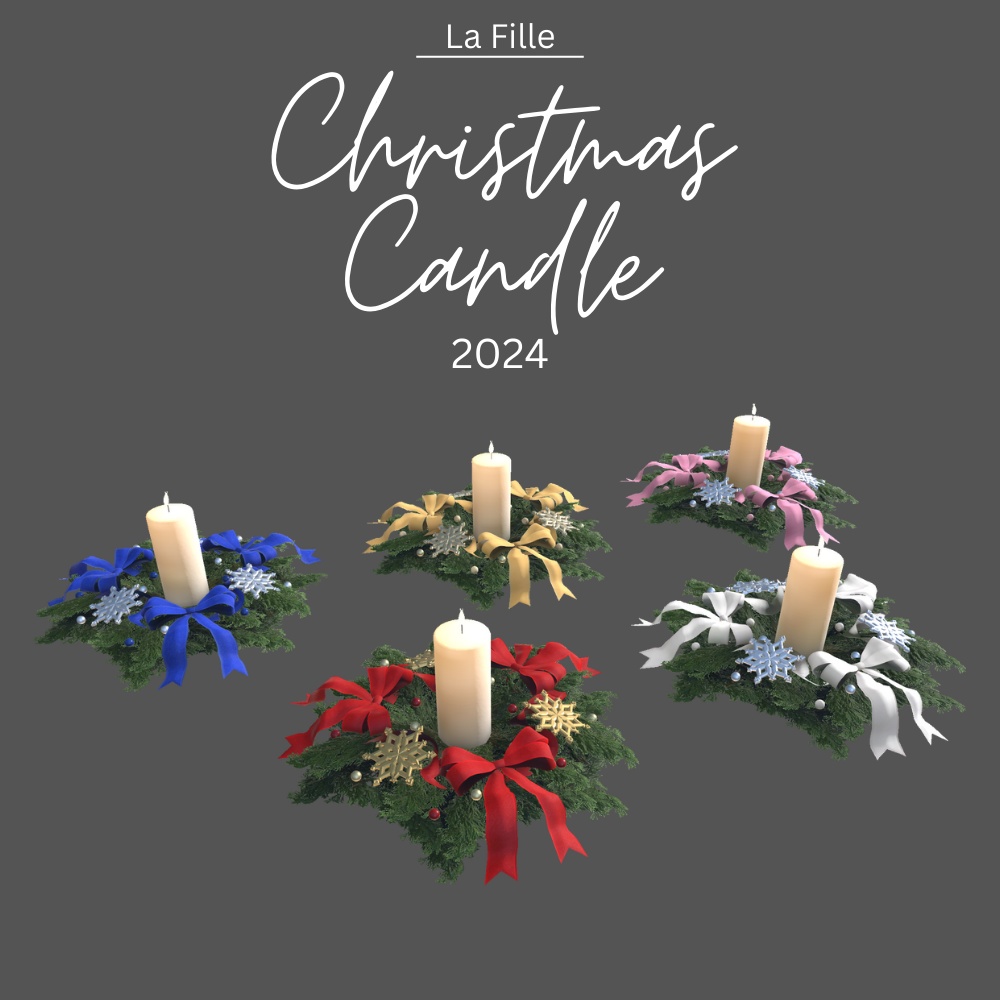 【3D】La Fille Christmas Candle 2024