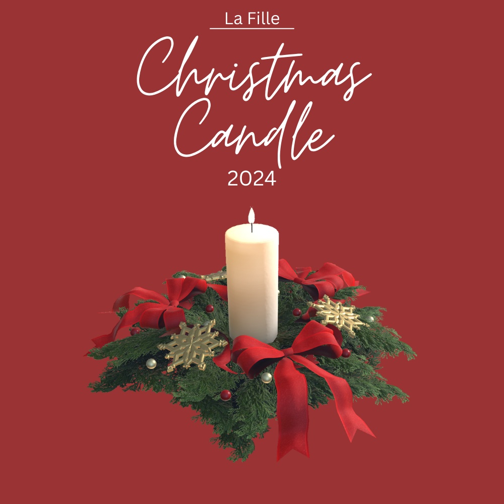 【3D】La Fille Christmas Candle 2024