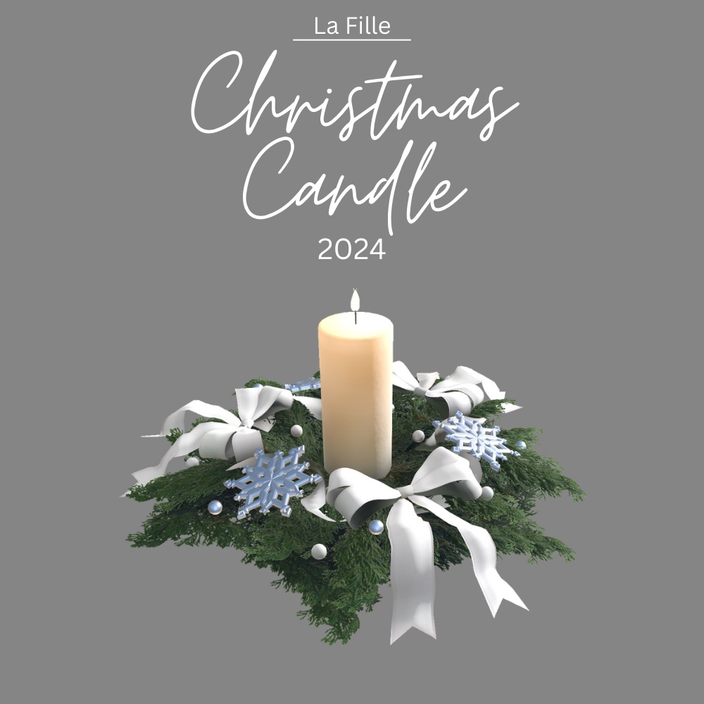 【3D】La Fille Christmas Candle 2024