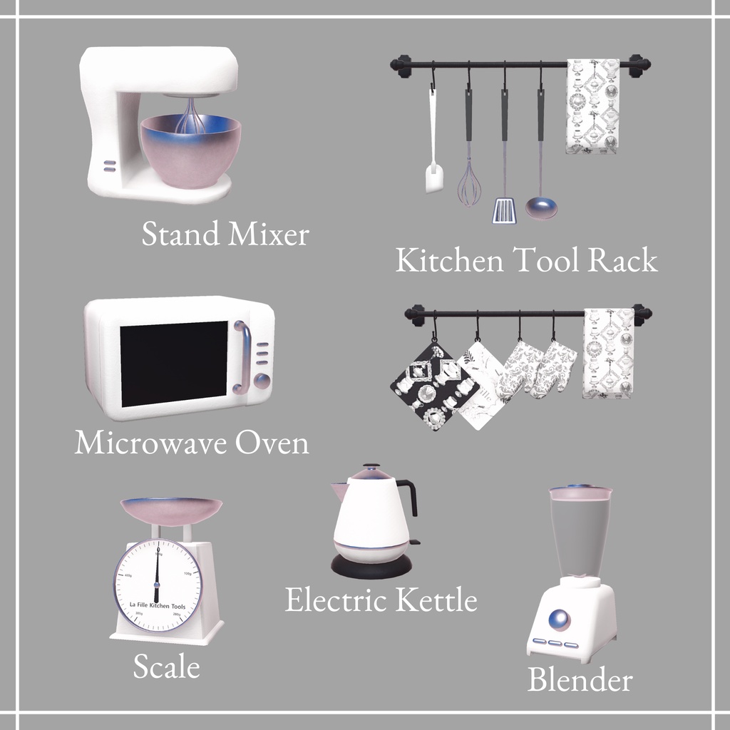 【3D】La Fille Kitchen Tools