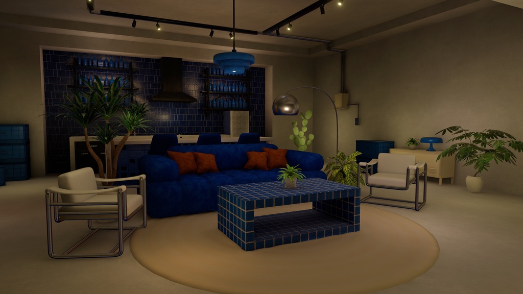 【Sale!!】BLUE Midcentury