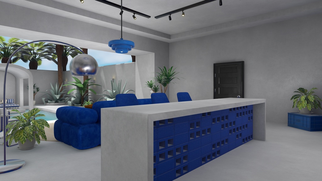 【Sale!!】BLUE Midcentury