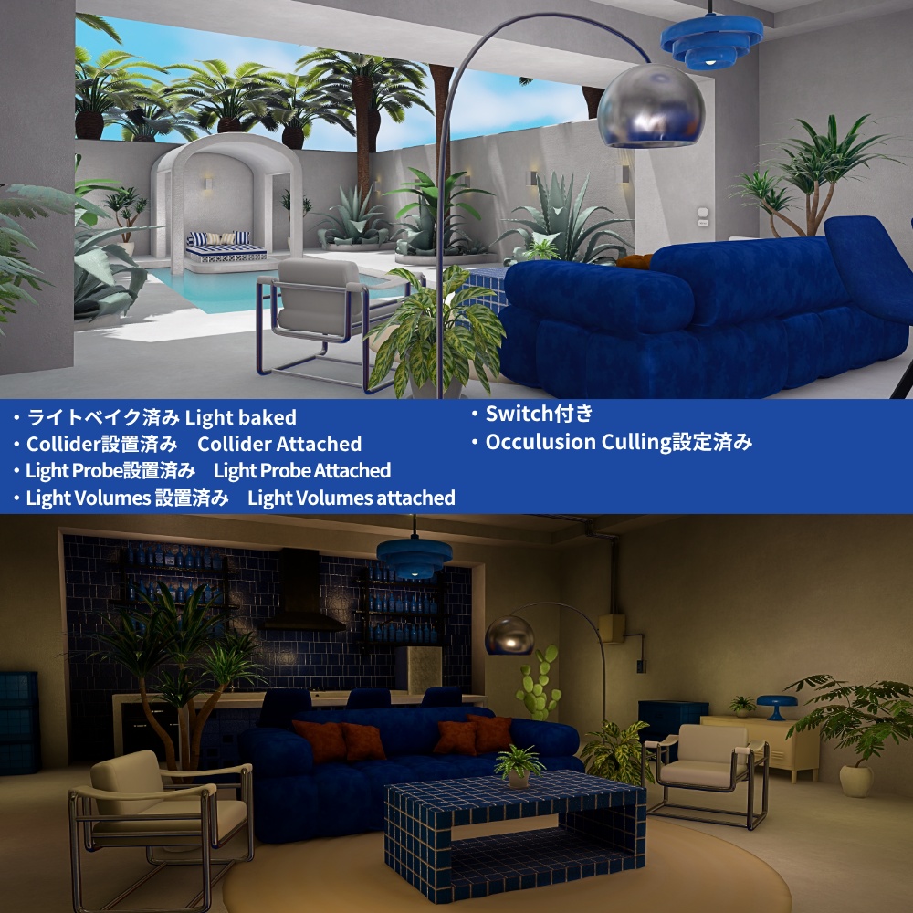 【Sale!!】BLUE Midcentury