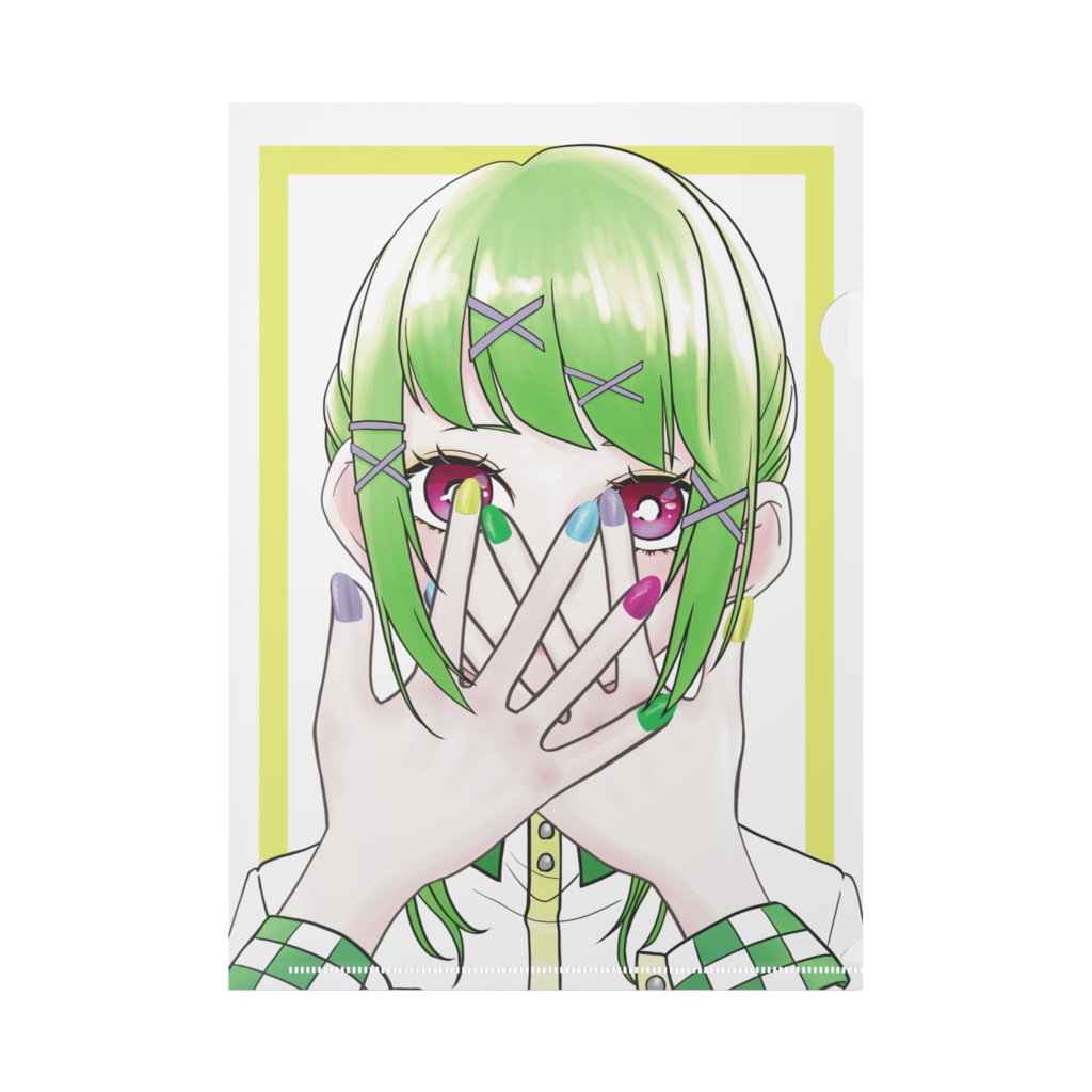マーブルクリアファイル