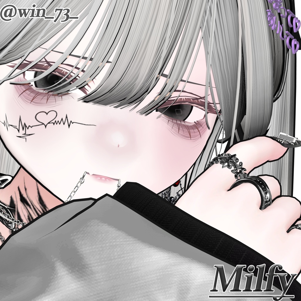 泣夜対応【9アバター対応】Cloudy Eye