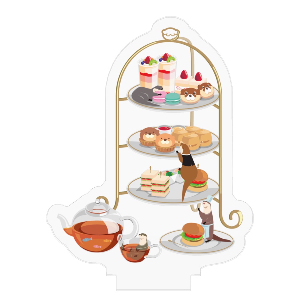 カワウソとアフタヌーンティー