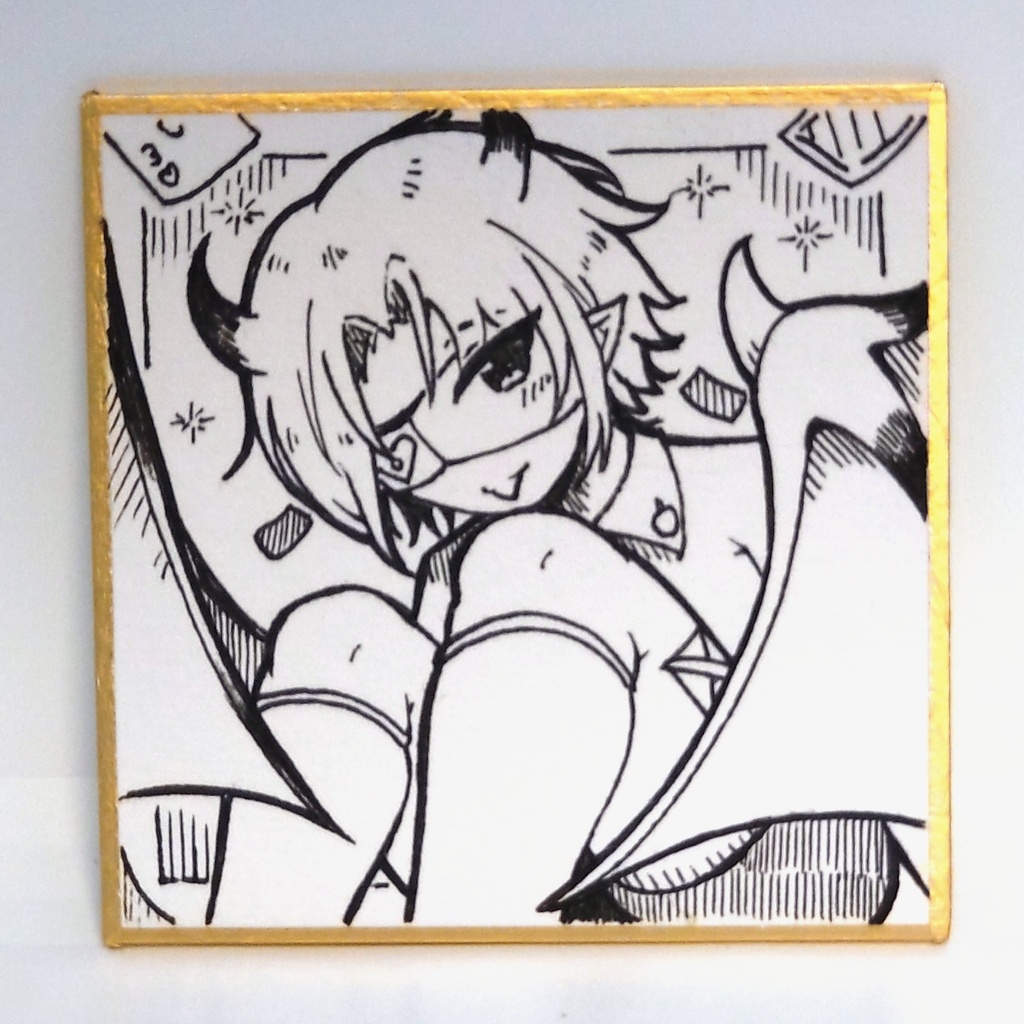 豆色紙 眼帯悪魔くん