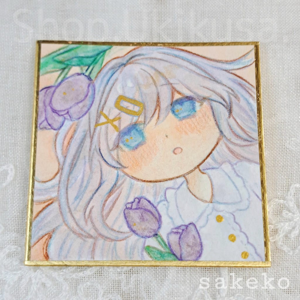 【豆色紙】オリジナルイラスト【①〜④】