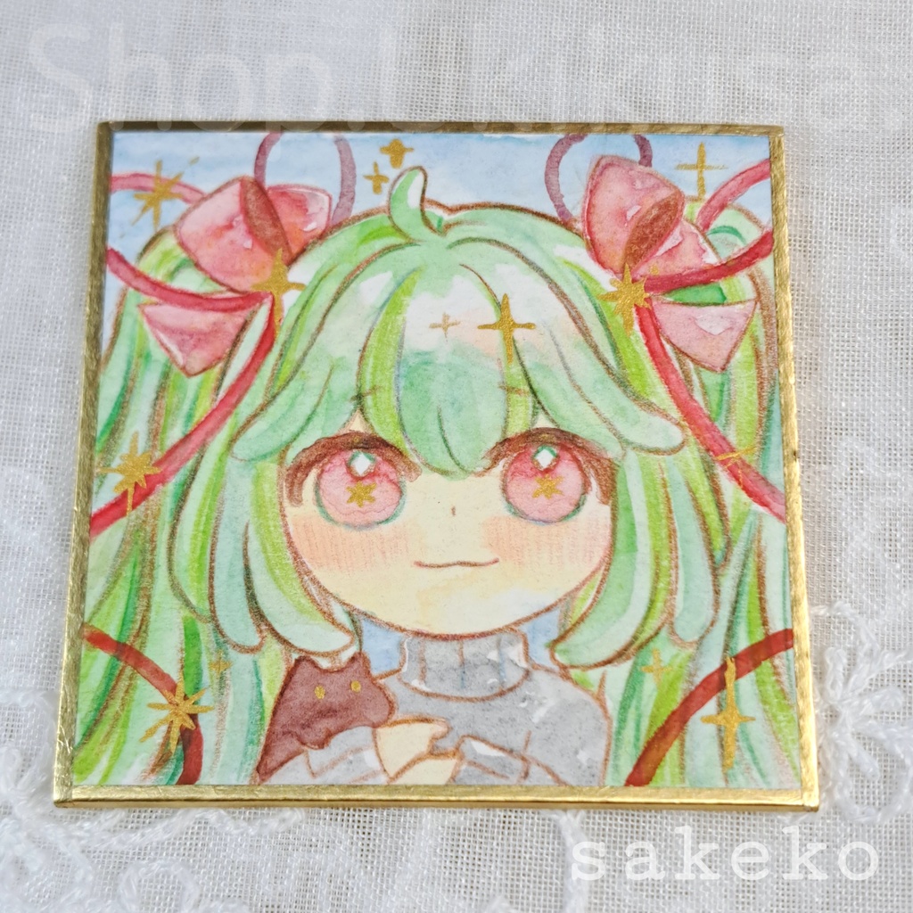 【豆色紙】オリジナルイラスト【①〜④】